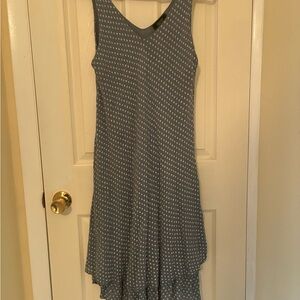Cherish Blue and White tiered lightweight Dress